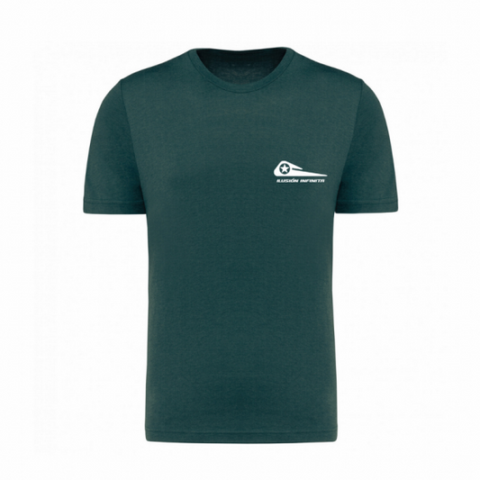 Camiseta Deportiva manga corta Ilusión Infinita verde hombre