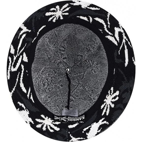 Sombrero Kangol Street Floral Casual Negro con flores
