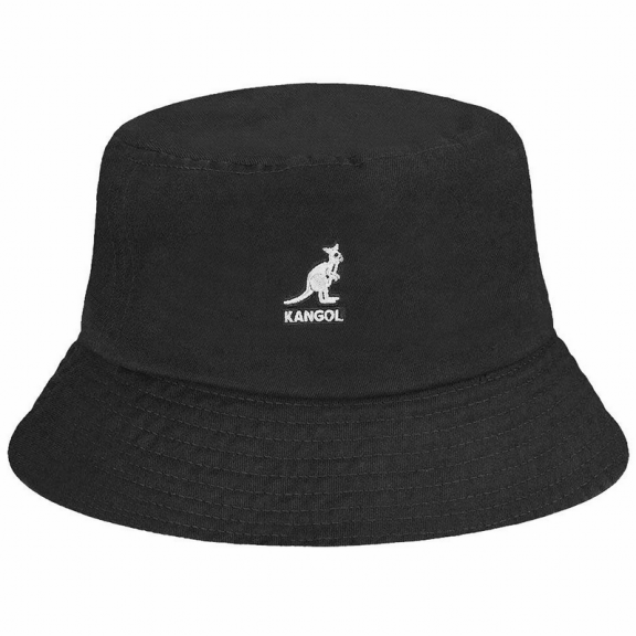 Sombrero Kangol Washed Bucket negro W6906