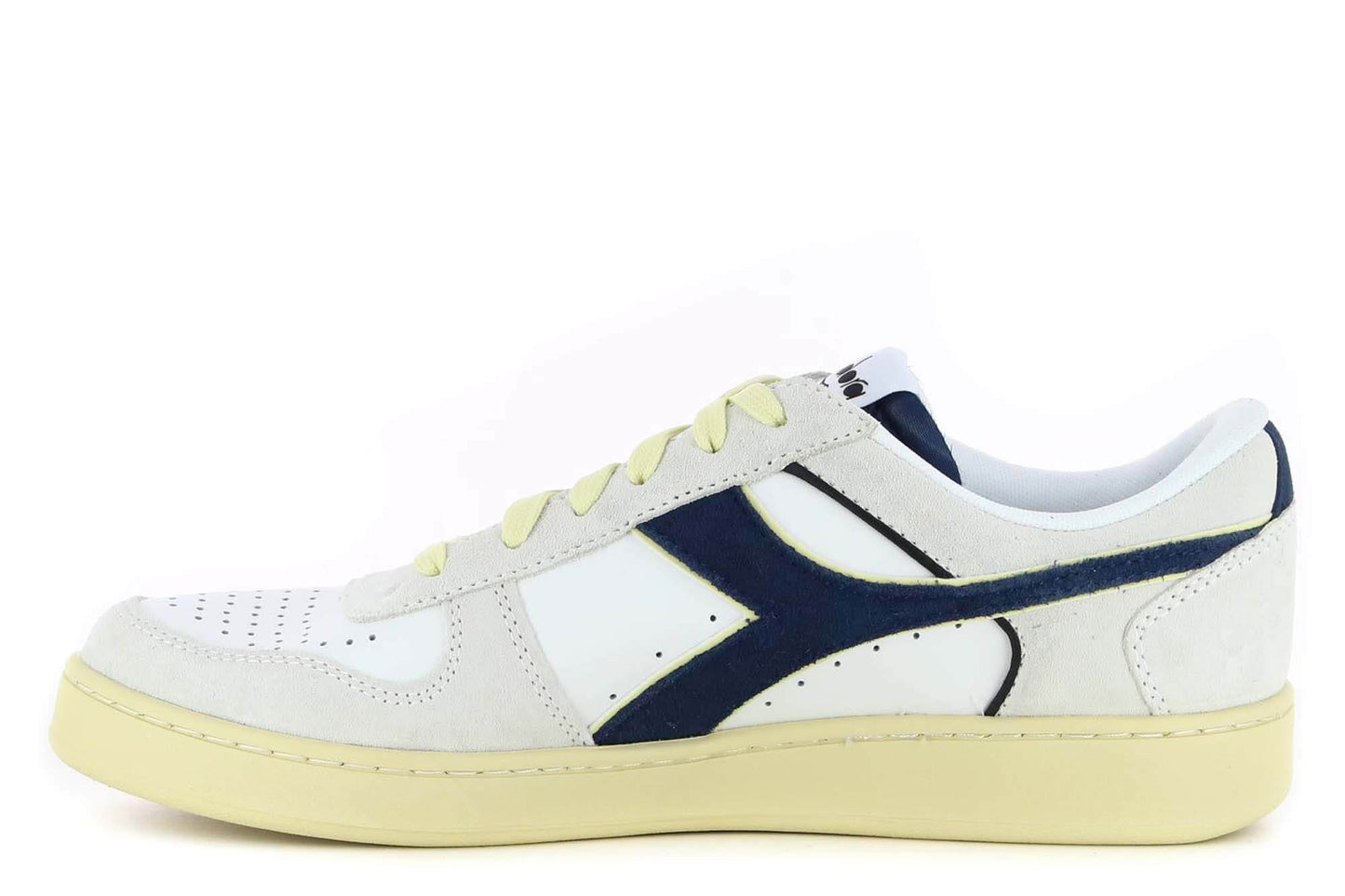 Zapatillas Diadora Magic BSKT Low Suede blanco marino hombre C9831