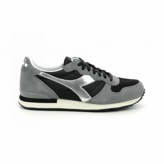 Zapatillas Diadora Camaro negro plata hombre C10732