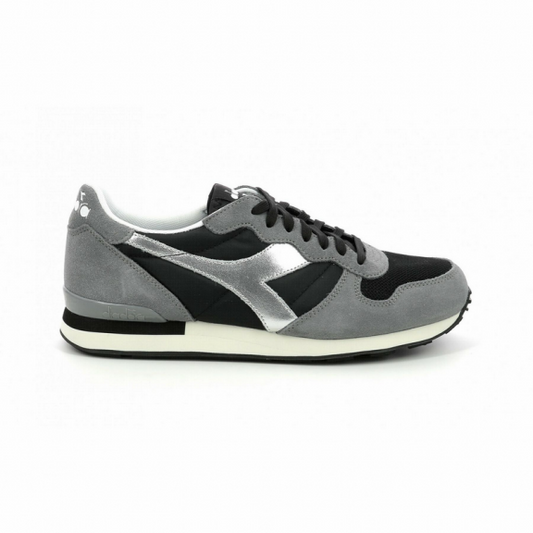 Zapatillas Diadora Camaro negro plata hombre C10732