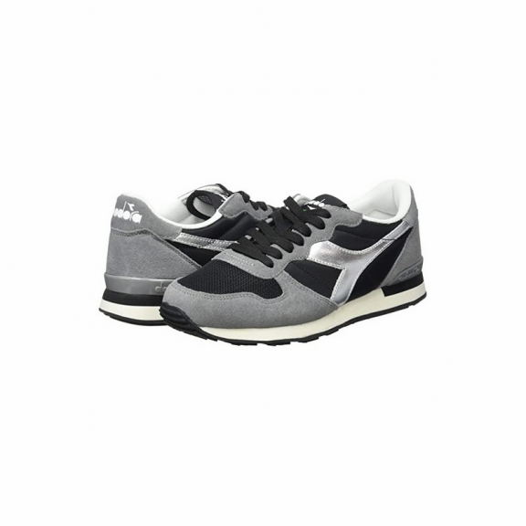 Zapatillas Diadora Camaro negro plata hombre C10732