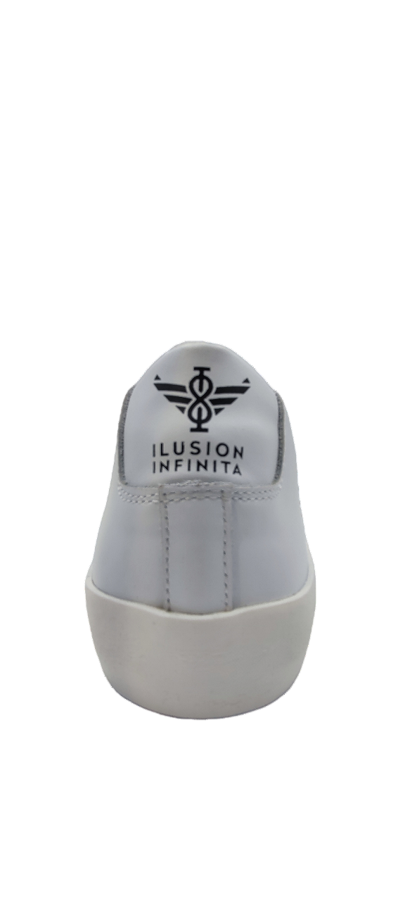 Zapatillas Ilusion Infinita piel blanco logo rojo C11882