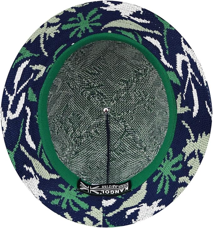 Sombrero Kangol Street Floral Casual Marino con flores W10108