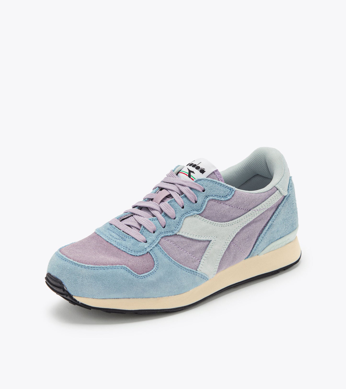 Zapatillas Diadora Camaro Suede malva y azul piedra mujer C10677