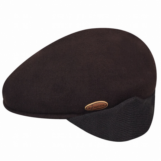 Gorra Kangol Wool 504 con orejeras Earflap marron W9867