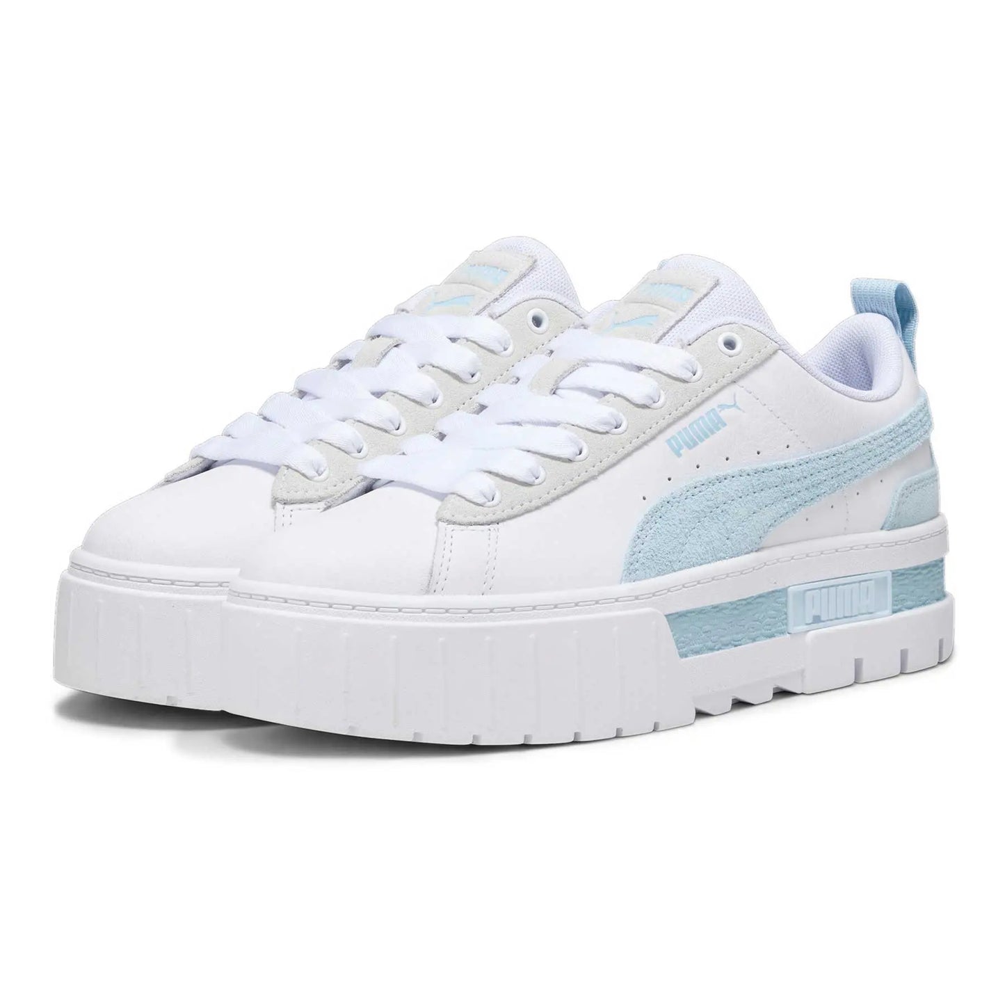 Zapatillas Puma Mayze Mix blanco azul celeste mujer C11063