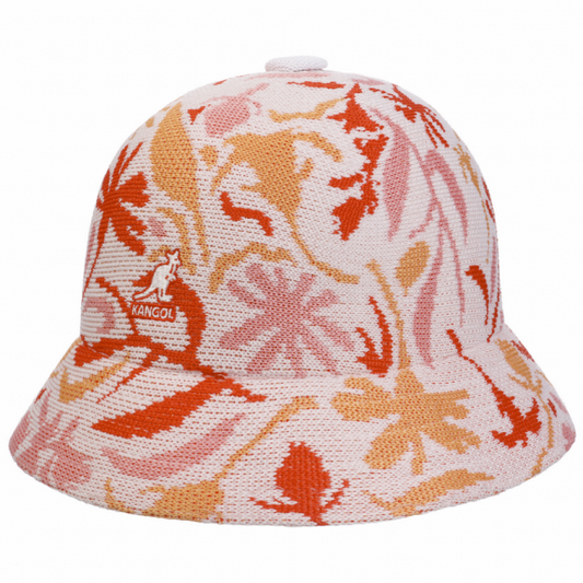 Sombrero Kangol Street Floral Casual Blanco con flores W10107