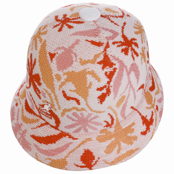 Sombrero Kangol Street Floral Casual Blanco con flores W10107