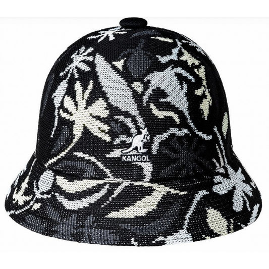 Sombrero Kangol Street Floral Casual  Negro con flores