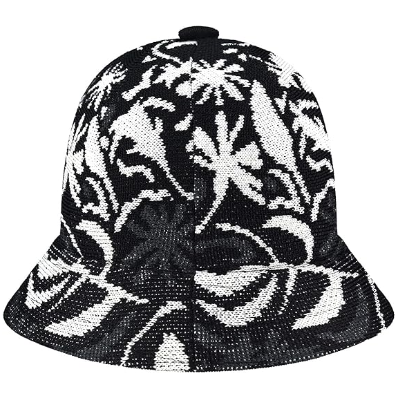 Sombrero Kangol Street Floral Casual  Negro con flores