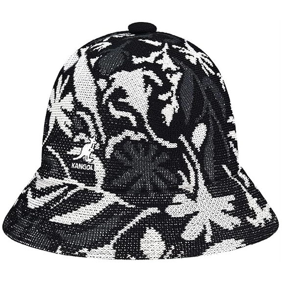 Sombrero Kangol Street Floral Casual  Negro con flores