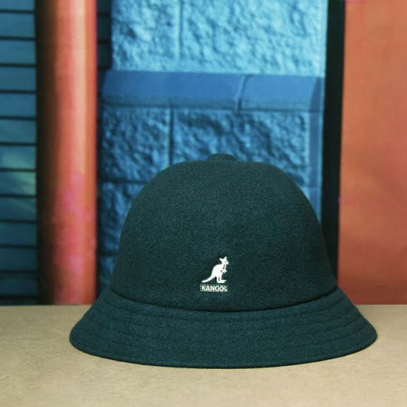 Sombrero Kangol Wool Casual verde botella W9865