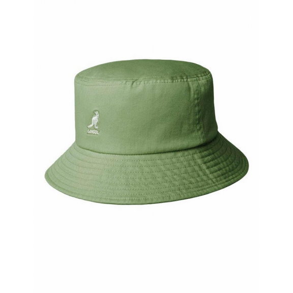 Sombrero Pescador Kangol Washed Bucket verde oliva W10112