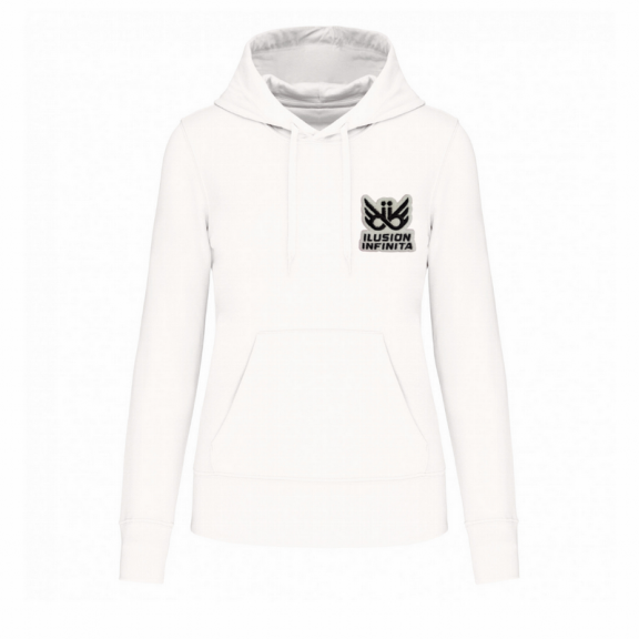 Sudadera capucha Ilusión Infinita blanco mujer R11989