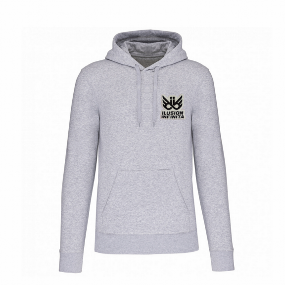 Sudadera capucha Ilusión Infinita gris mujer R11992