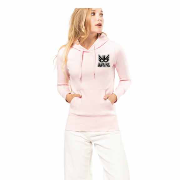 Sudadera capucha Ilusión Infinita rosa mujer R11993