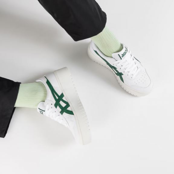 Zapatillas Asics Japan S PF blanco verde mujer C11359