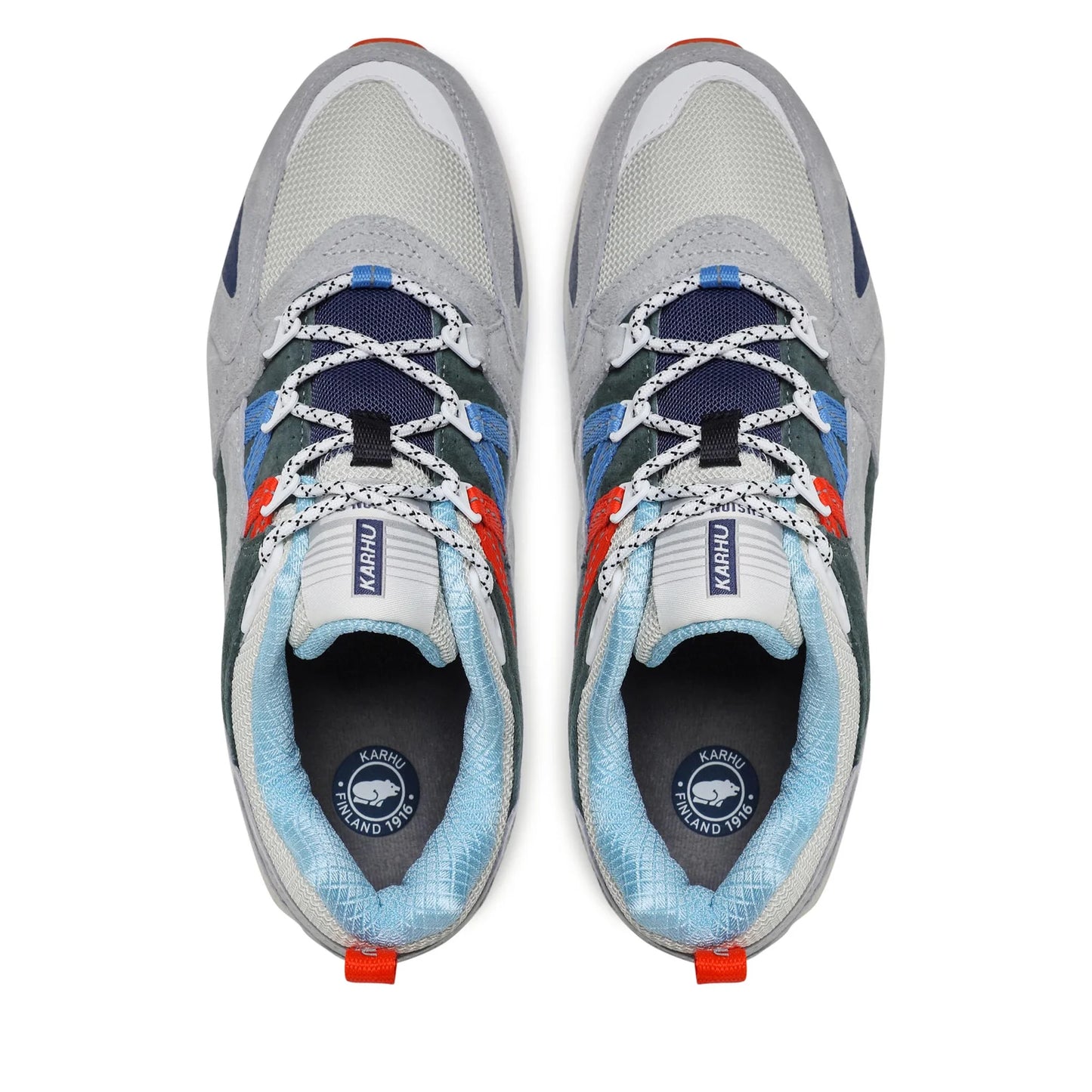 Zapatillas Karhu Fusion 2.0 Gris Dawn Blue Scarlet Ibis hombre C10432