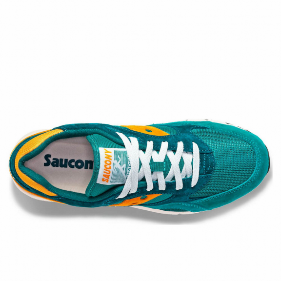 Zapatillas Saucony Shadow 6000 verde naranja hombre C9634